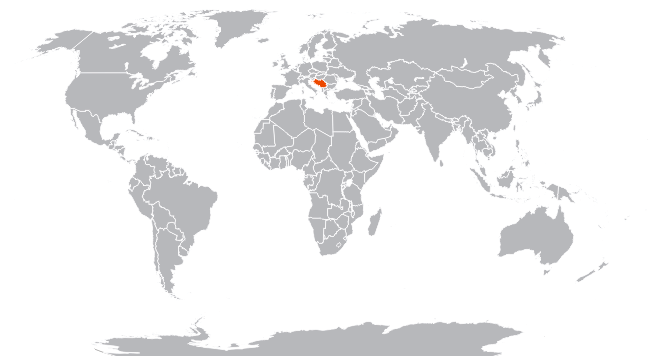 Югославия на карте мира