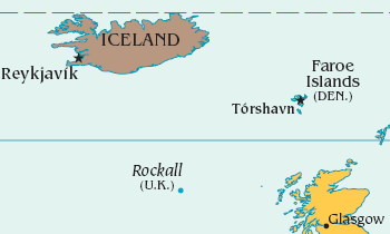 Карта Фарерских Островов