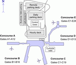 Схема аэропорта Шарлотты