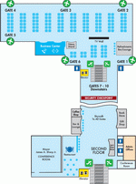 Схема 2 этажа аэропорта Флинта