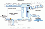 Схема аэропорта Миннеаполиса