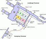 Схема парковок аэропорта Миннеаполиса