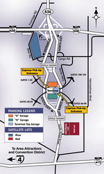 Схема парковок аэропорта Орландо