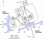 Схема  аэропорта Орли