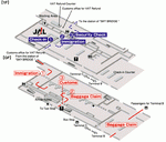 Схема терминалов авиакомпании JAL аэропорта Рима