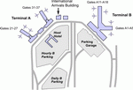 Схема парковок аэропорта Сакраменто
