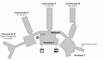 Схема аэропорта Солт-Лейк-Сити