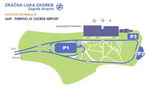Схема парковок аэропорта Загреба