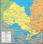 Карта Онтарио