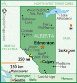 Карта Альберты