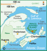 Карта острова Принца Эдуарда
