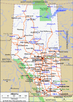 Карта дорог Альберты