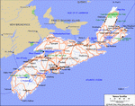 Карта дорог Новой Шотландии