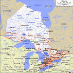 Карта дорог Онтарио