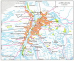 Карта окрестностей Астрахани