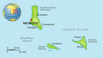 Карта Коморских островов