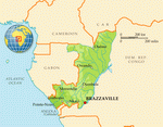 Карта Республики Конго