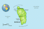 Карта Доминики