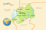 Карта Руанды