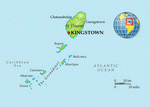 Карта Сент-Винсент и Гренадин