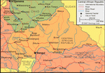 Карта Центральноафриканской Республики