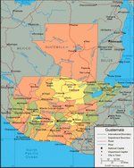 Карта Гватемалы