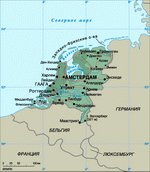 Карта Голландии