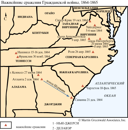 Гражданская война в Америке, 1865