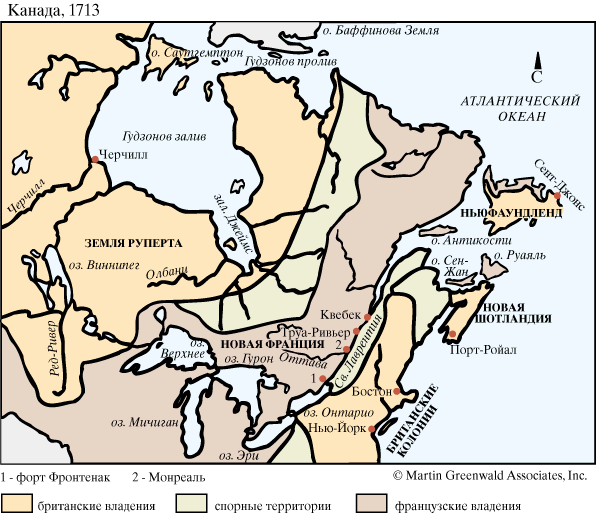 Канада, 1713