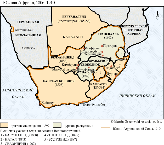 Южная Африка, 1806