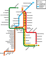 Схема метро Амстердам