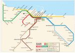 Схема метро Бари