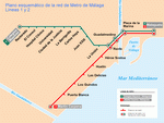 Схема метро Малага