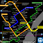 Схема метро Монреаль