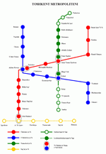 Схема метро Ташкент
