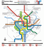 Схема метро Вашингтон