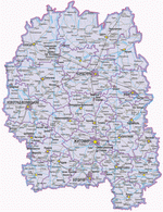 Карта Житомирской области