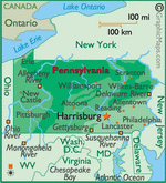 Карта Пенсильвании