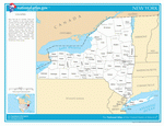Карта округов Нью-Йорка