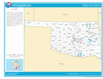 Карта округов Оклахомы