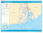 Карта дорог Род Айленда