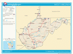 Карта дорог Западной Вирджинии