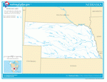 Карта рек и озер Небраски