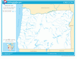 Карта рек и озер Орегона