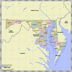 Карта деления Мэриленда