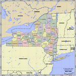 Карта деления Нью-Йорка