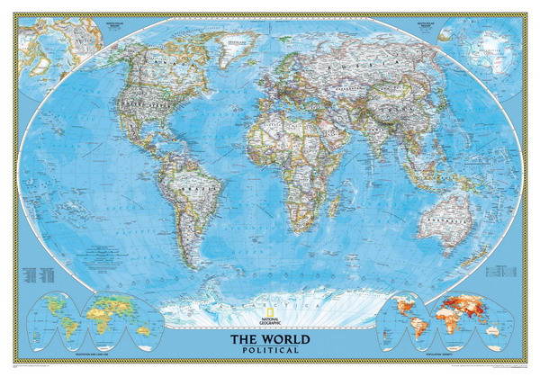 Политическая карта Земли